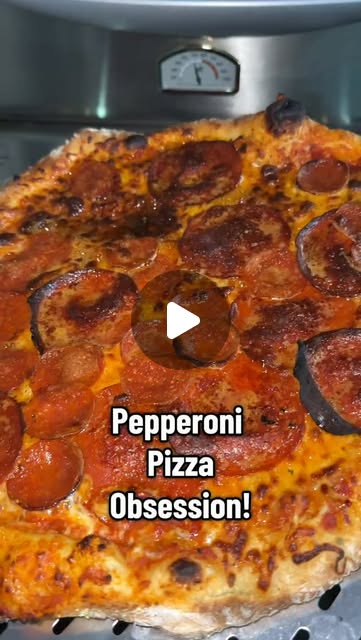 Pepperoni pizza featured in an IamPizzaAdam Instagram reel